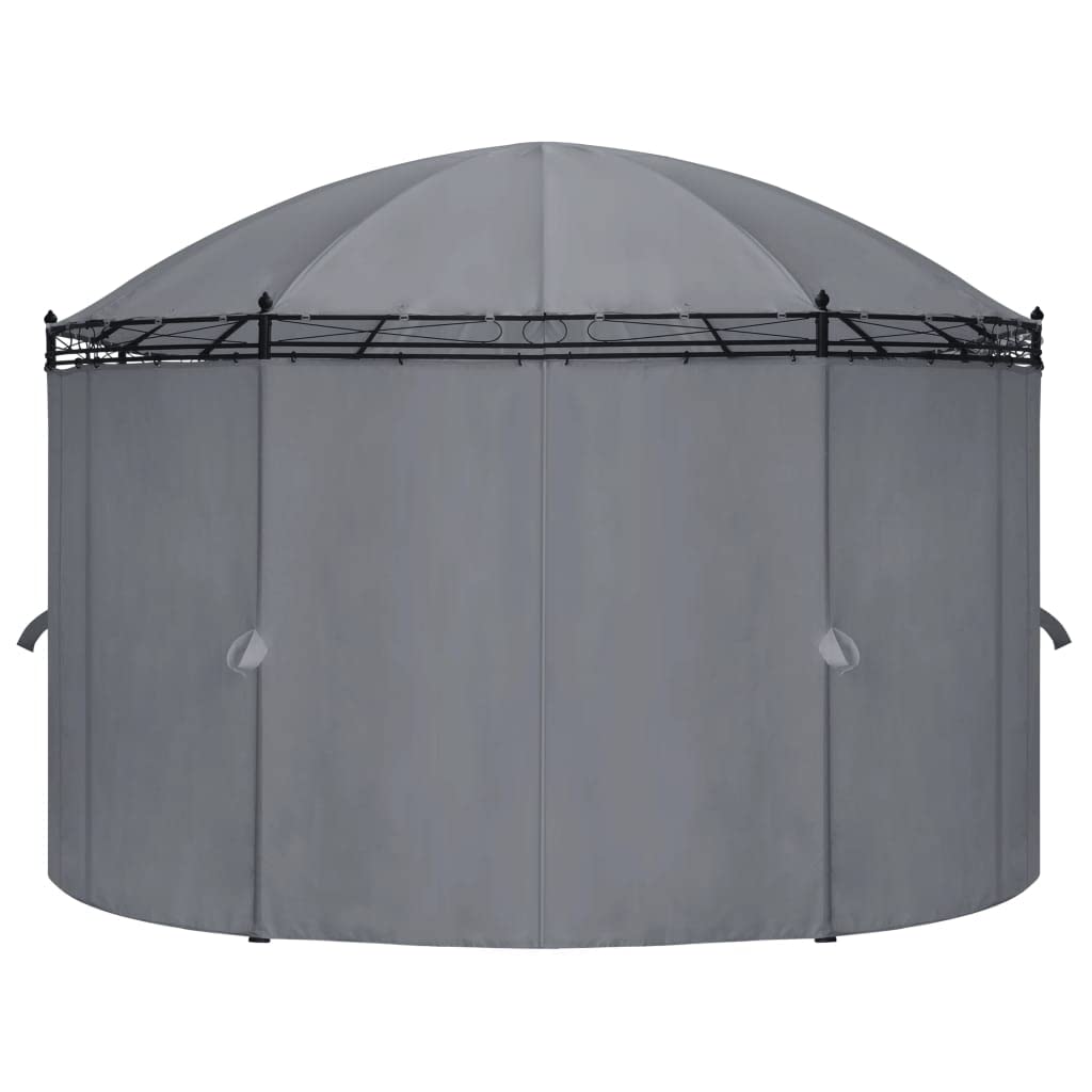 Gazebo with Curtains, Party Tent, Canopy Tent, 204.7"x137.4"x100.4" Anthracite E475