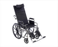 22 Inch Reclining Wheelchair with Elevating Leg Rests Q612
