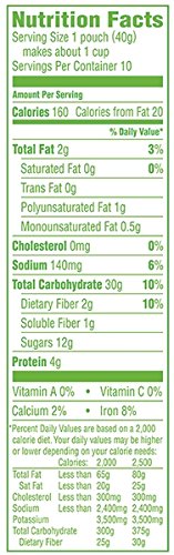 Organic Instant Oatmeal Maple & Brown Sugar 10 Count Pack of 2 L14227