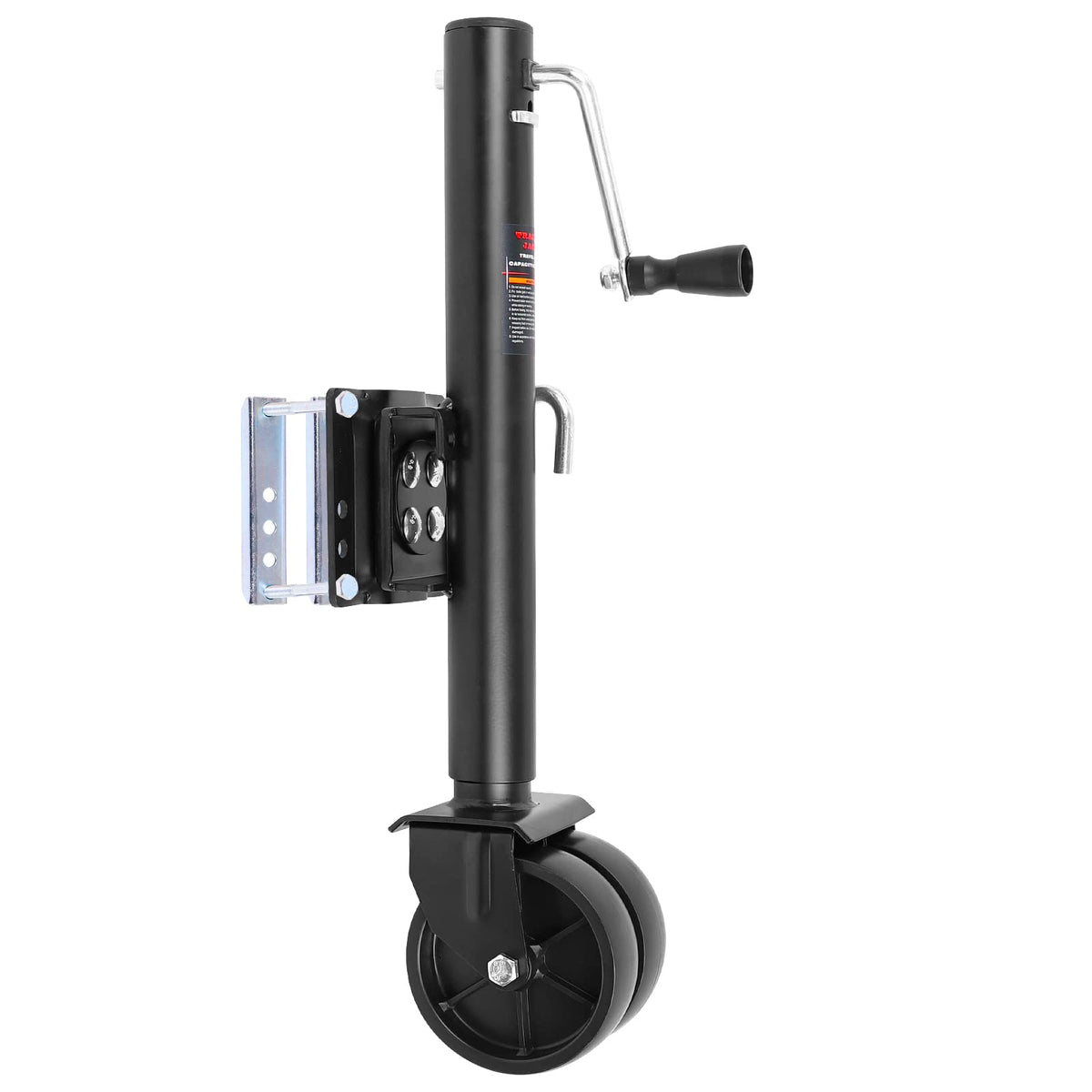 2000 lbs Dual Wheel Trailer Jack with 6" Caster Wheels I389