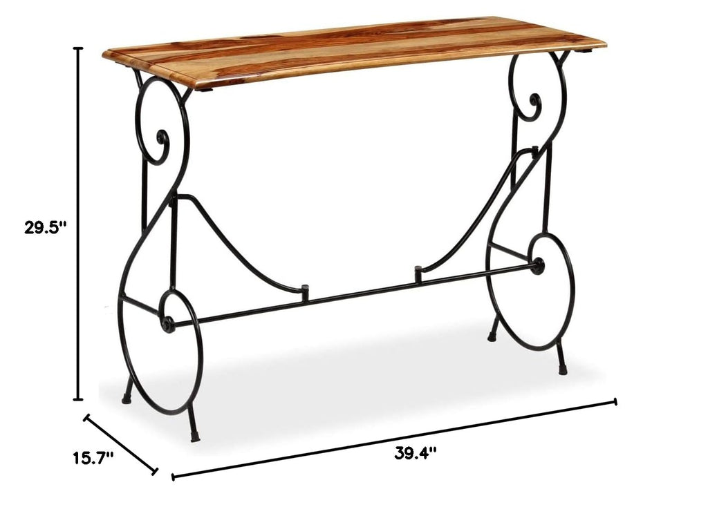 Solid Sheesham Wood Console Table X334