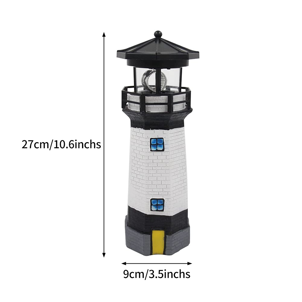 Solar Lighthouse Rotating Beacon Light K147