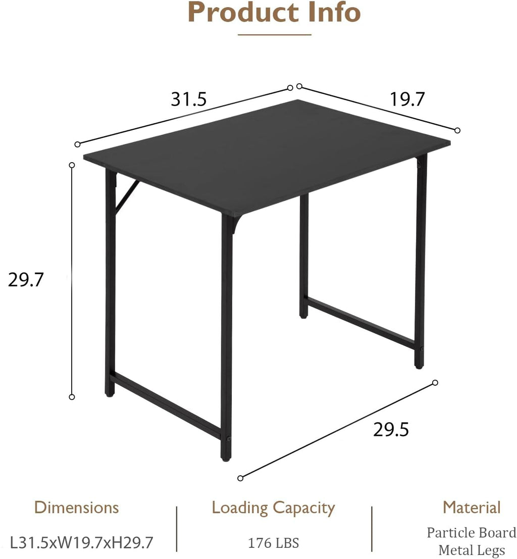 32 Inch Black Computer Desk E155
