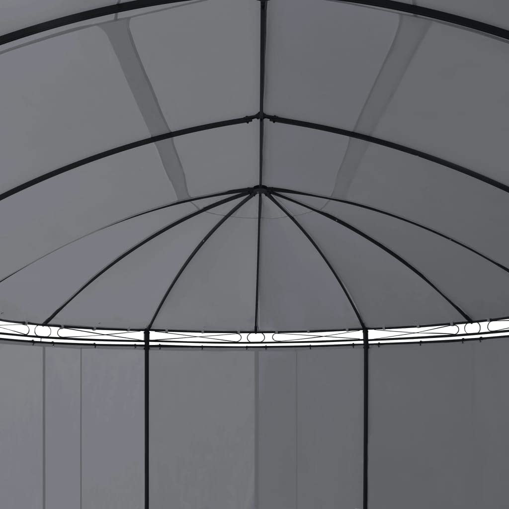 Gazebo with Curtains, Party Tent, Canopy Tent, 204.7"x137.4"x100.4" Anthracite E475