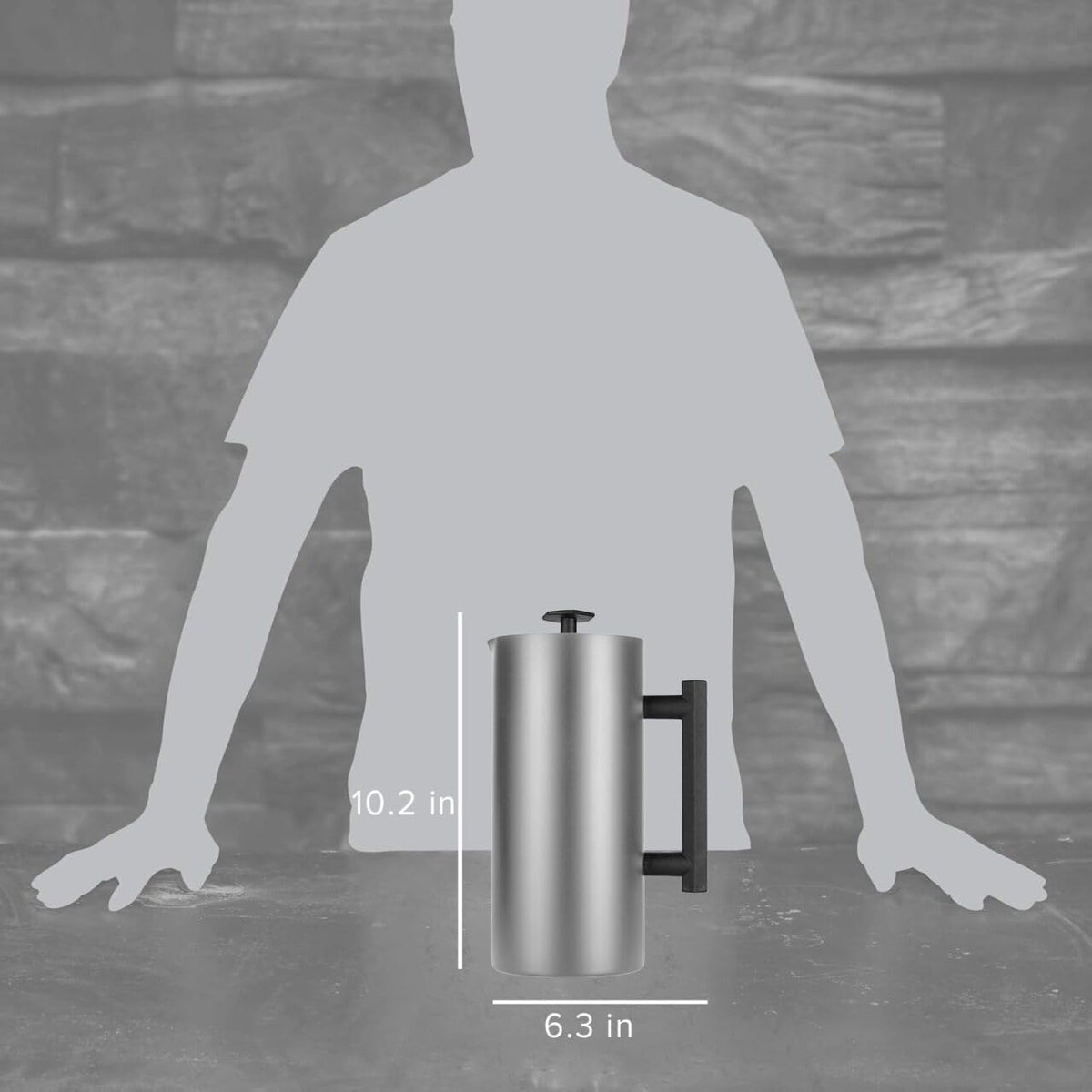 32oz Stainless Steel French Press H2418