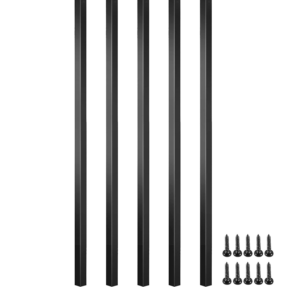 101 Pack 32" Black Metal Balusters Z69920