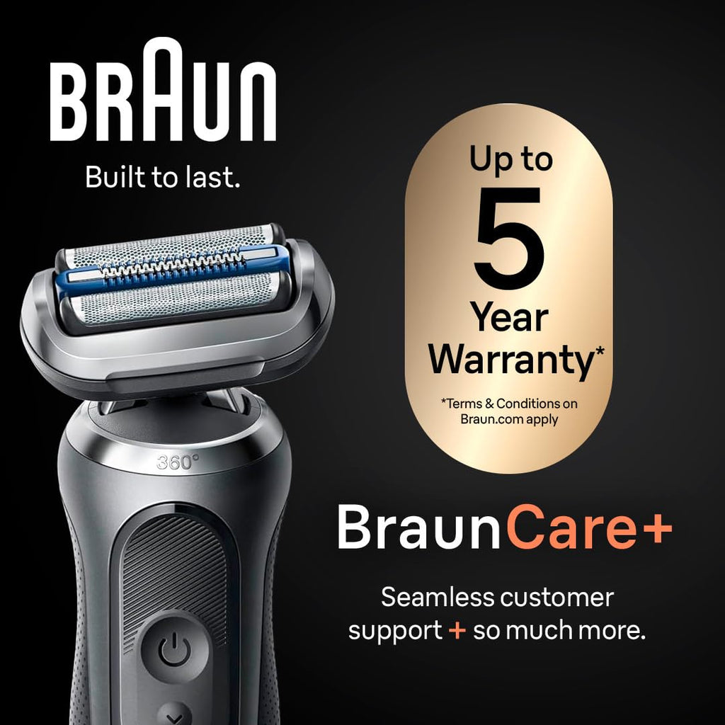 Electric Wet & Dry Foil Shaver with Travel Case B5244