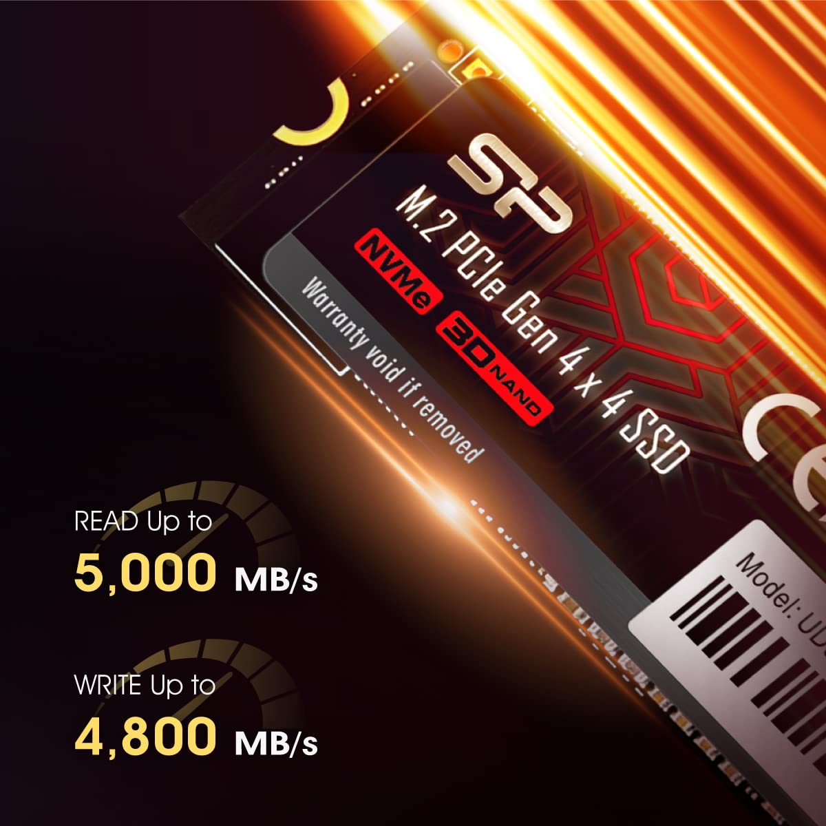 4TB NVMe 4.0 Gen4 PCIe M.2 SSD J9347
