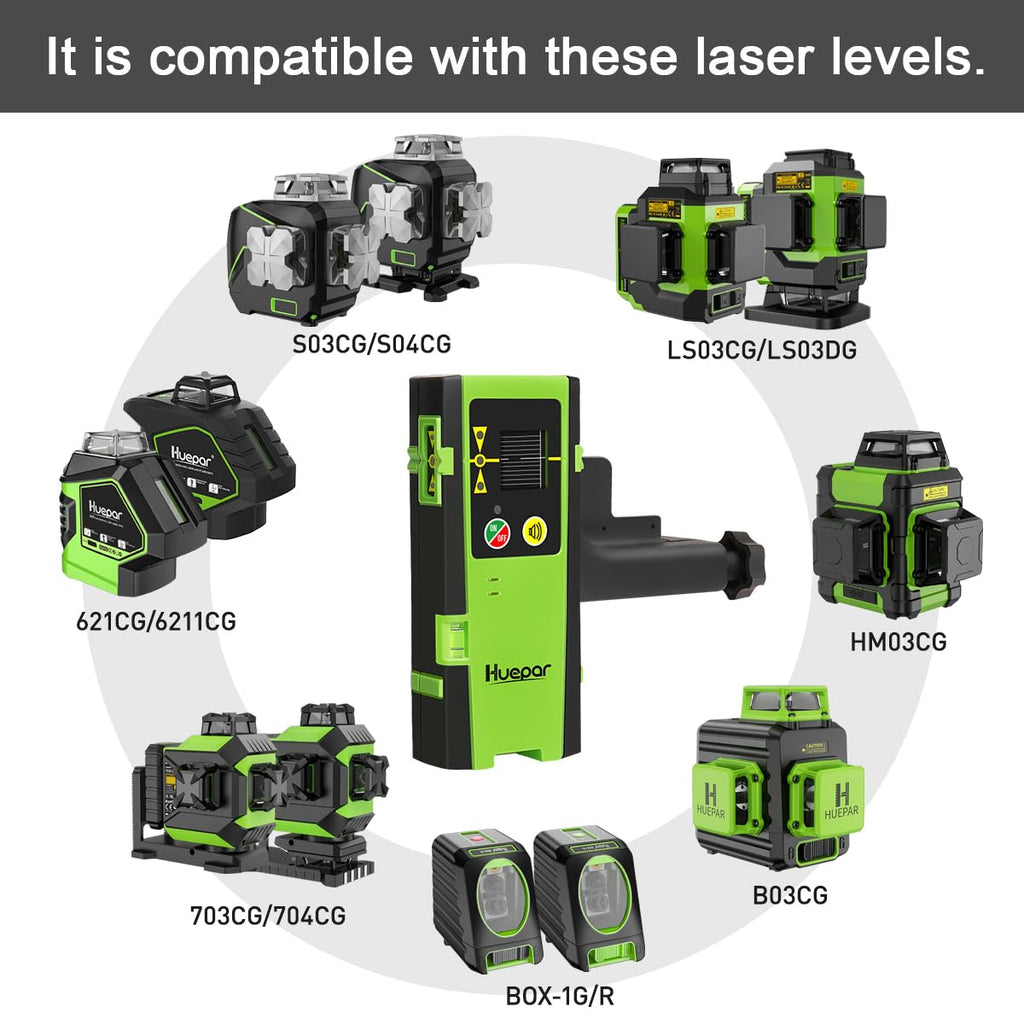 Laser Detector Green Red Beams 200Ft H64303