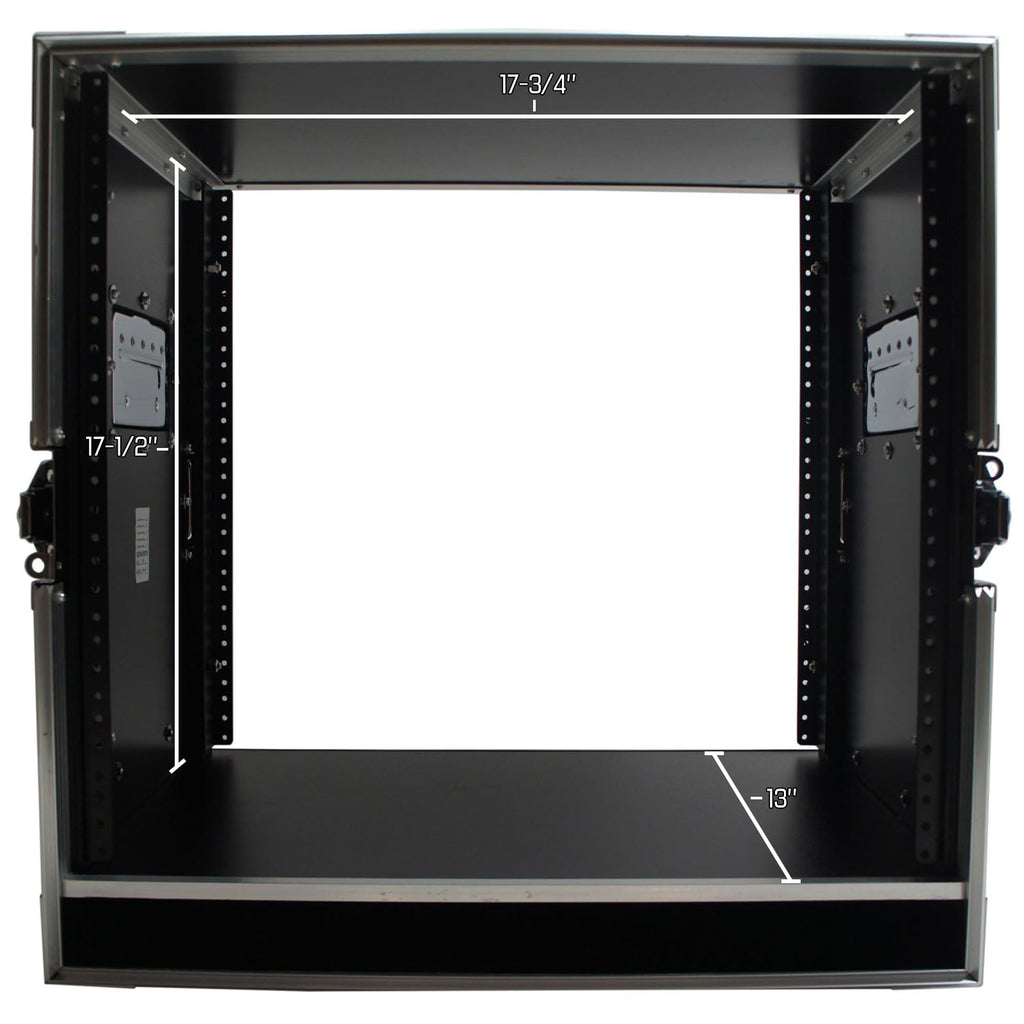 10U Rack Case with Casters 16 Inch Depth L760779