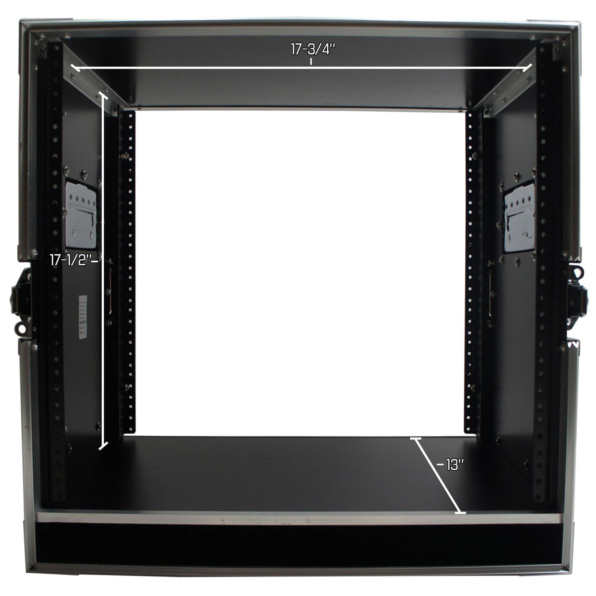 10U Rack Case with Casters 16 Inch Depth L760779