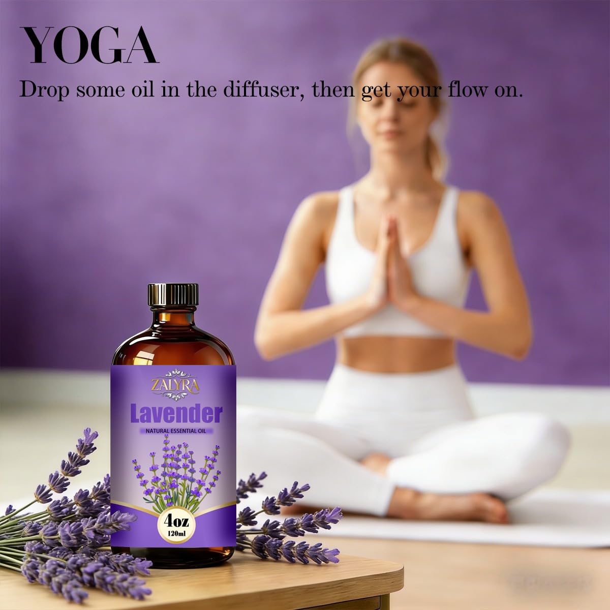 Lavender&Rose Essential Oil 4 Fl Oz+0.33 Fl Oz I31958