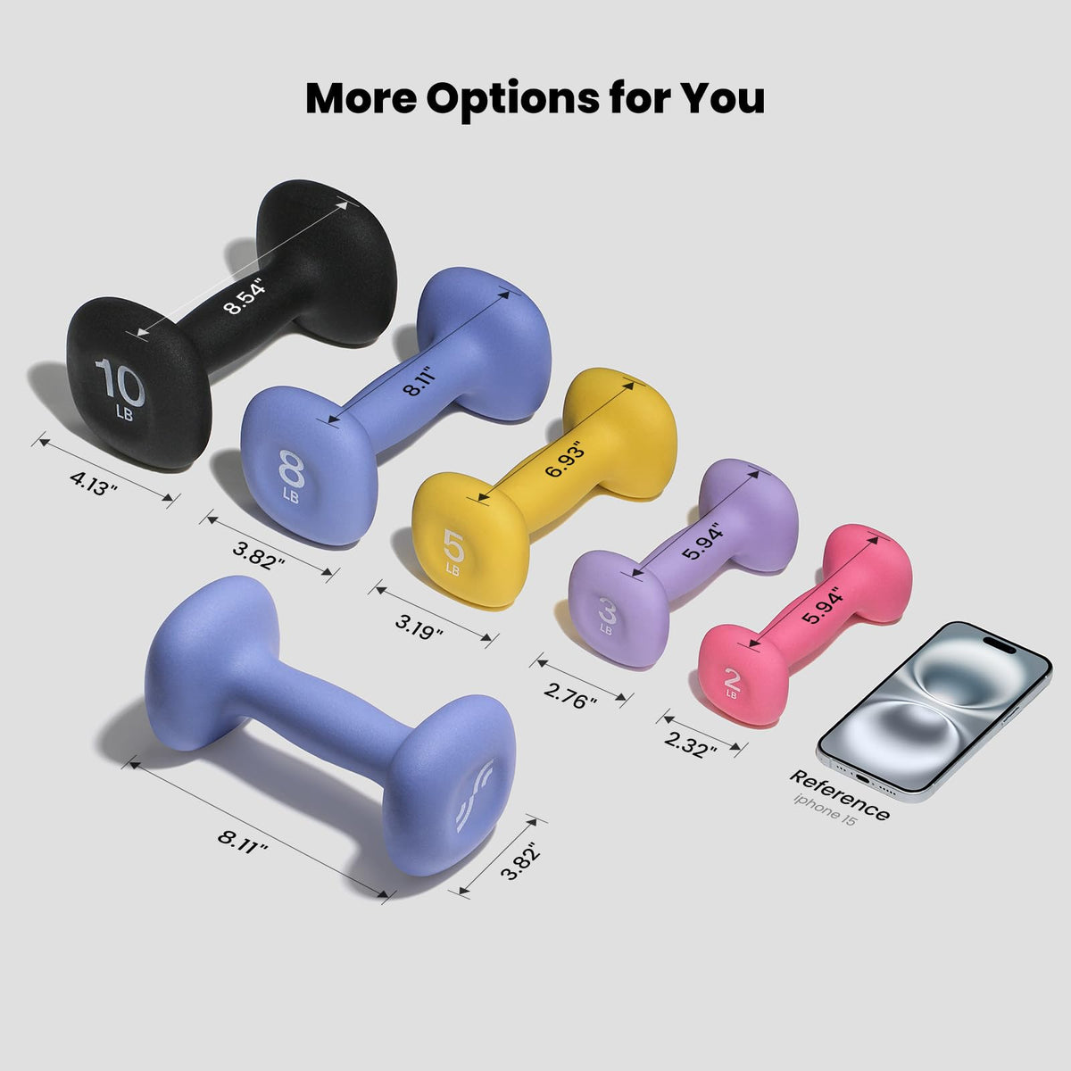 Neoprene Dumbbells Set of 2 W1803
