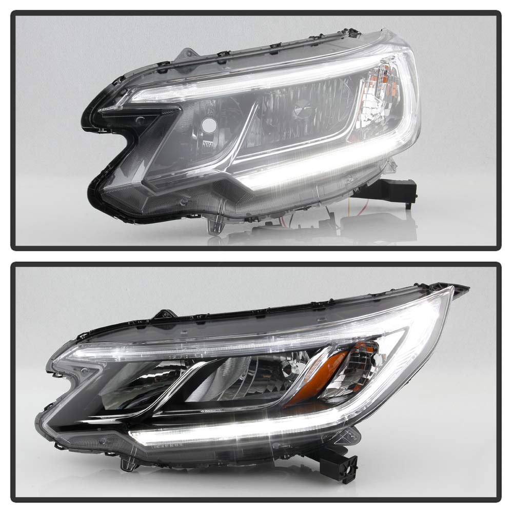 For 2015-2016 Honda CRV Halogen Type LED DRL Headlights Assembly Pair Set Left+Right H4749