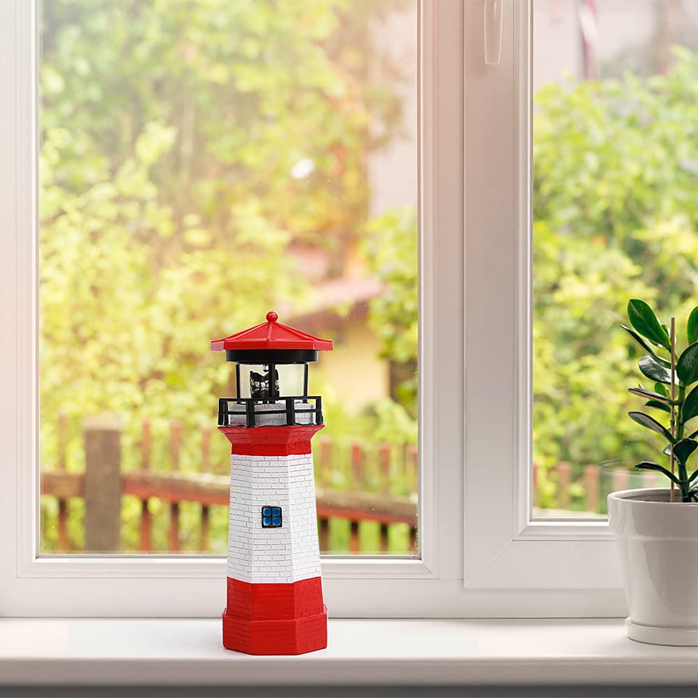 Solar Lighthouse Rotating Beacon Light K147