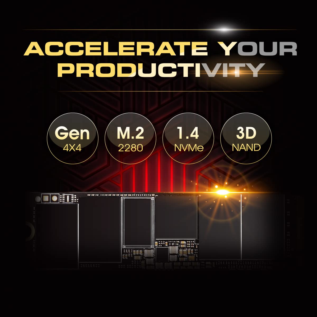 4TB NVMe 4.0 Gen4 PCIe M.2 SSD J9347