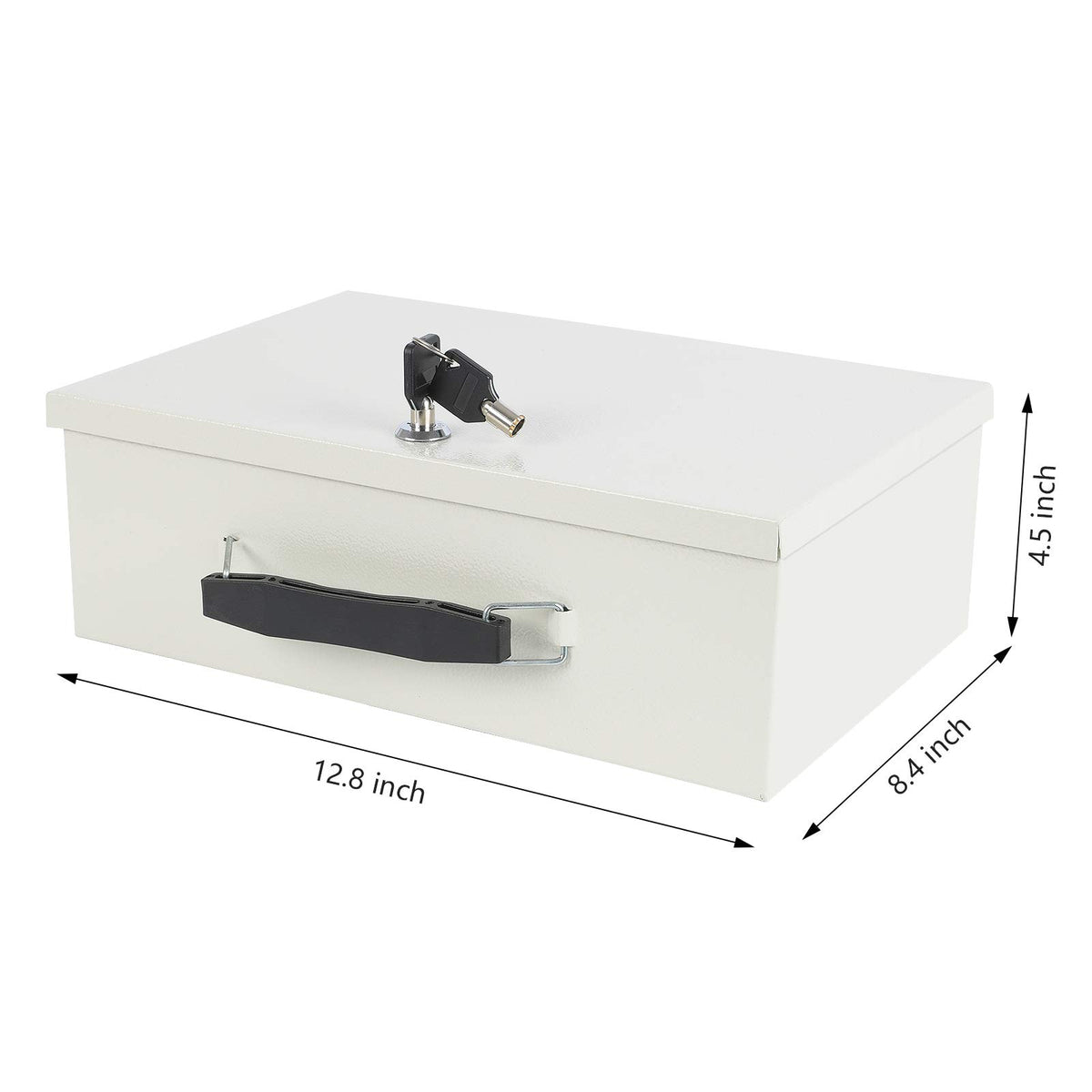 Fireproof Document Box with Key Lock Beige H590235