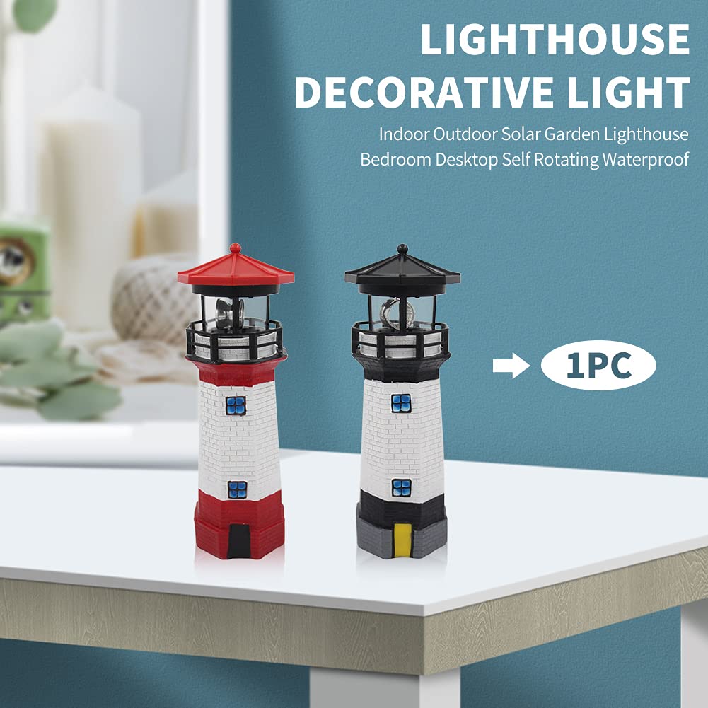 Solar Lighthouse Rotating Beacon Light K147