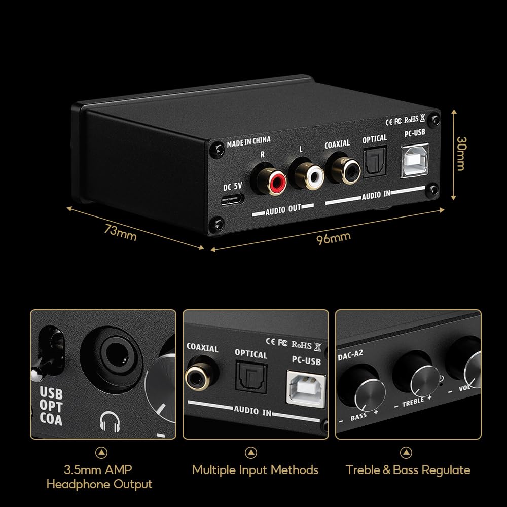 Headphone Amplifier & Desktop DAC E761048