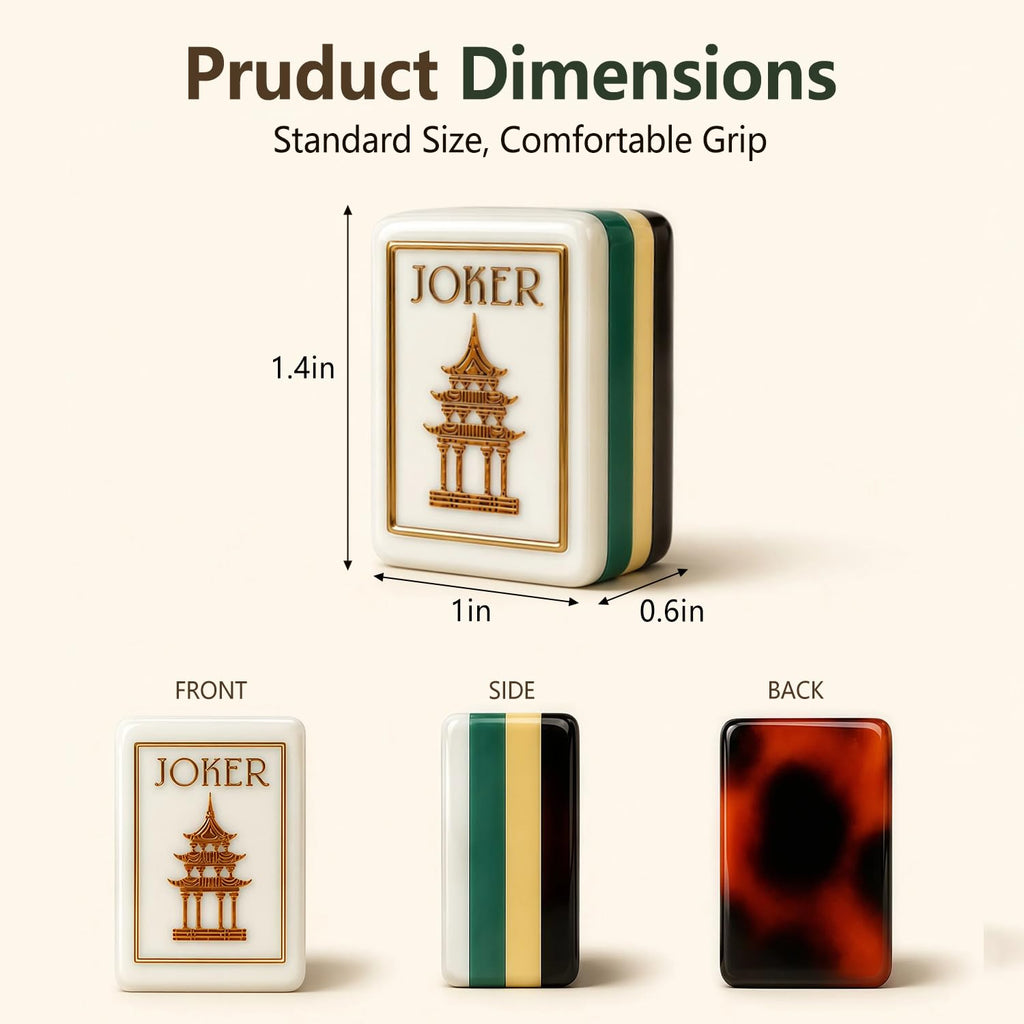 4 Layer Acrylic Mahjong Tile Set B3730