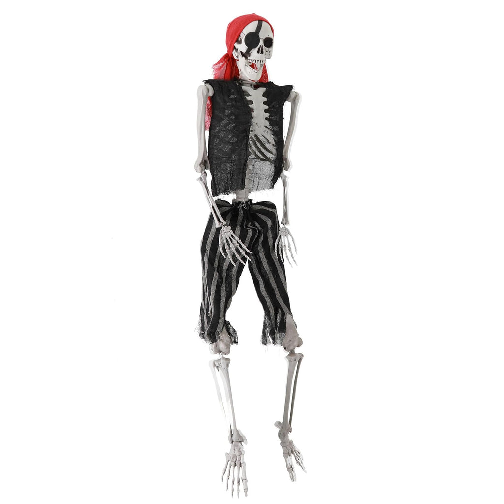 5.4Ft Posable Halloween Skeleton with Movable Joints S976091