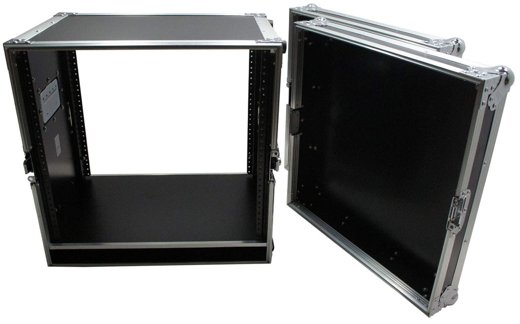 10U Rack Case with Casters 16 Inch Depth L760779