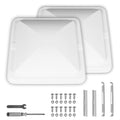 2 Pack 14 Inch White RV Vent Covers R88097