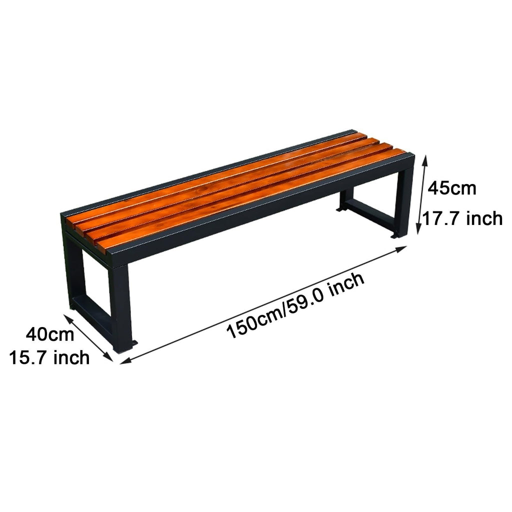 Metal Outdoor Bench D6735