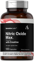 Nitric Oxide Supplement with Creatine Monohydrate 100 Capsules E746