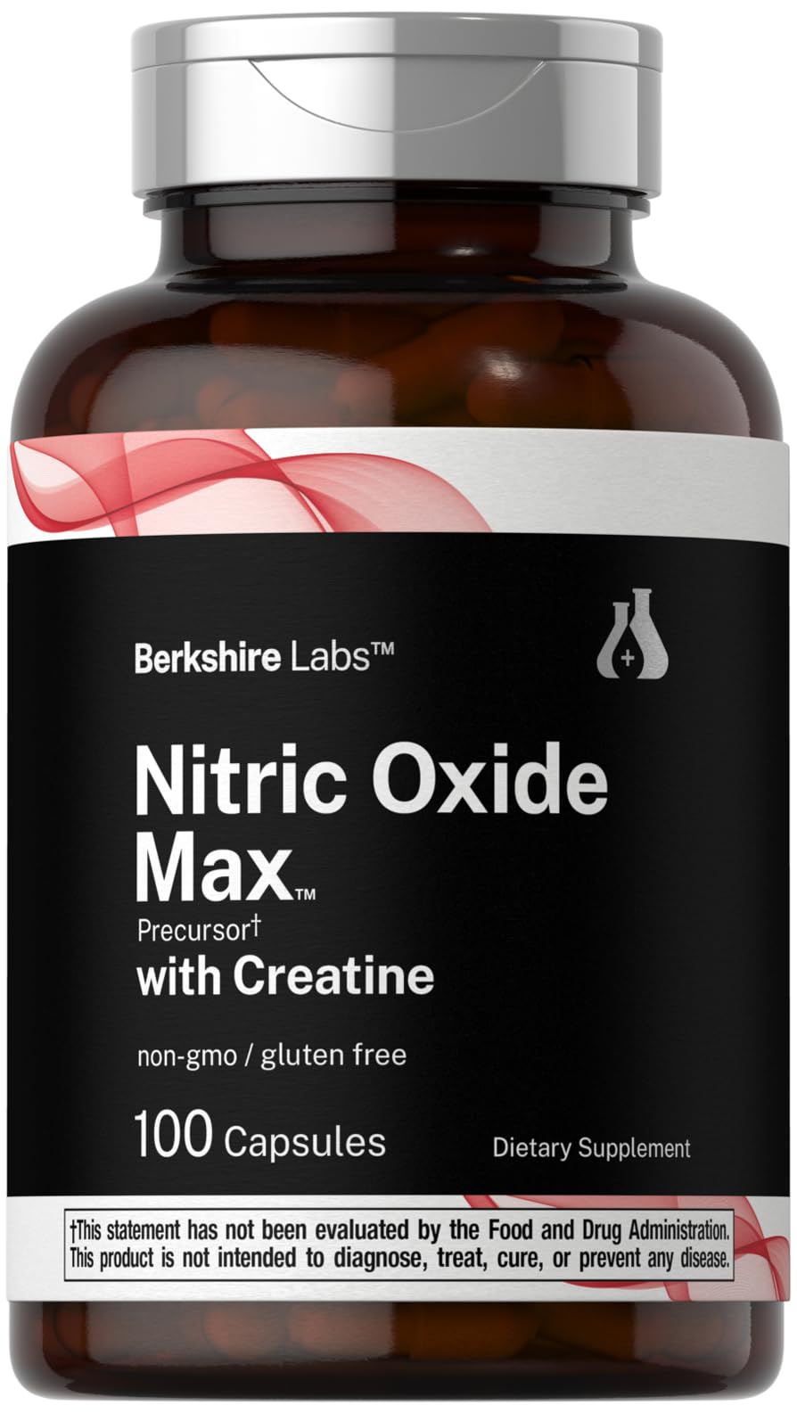 Nitric Oxide Supplement with Creatine Monohydrate 100 Capsules E746