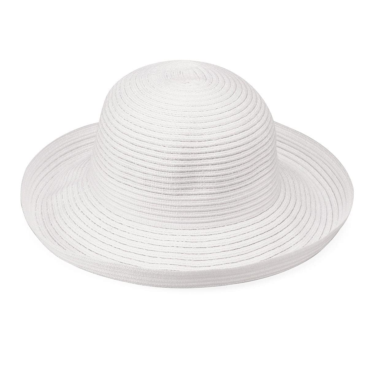 White UPF 30+ Wide Brim Packable Sun Hat U3993