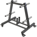 2" Olympic Weight Plate Tree Rack and Barbell Holders A234816