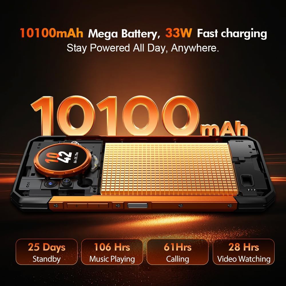 Black 5G Rugged Smartphone I21978
