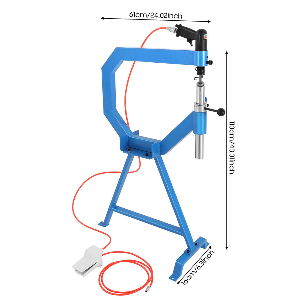 Pneumatic Planishing Hammer with Foot Pedal & Steel Stand C8959