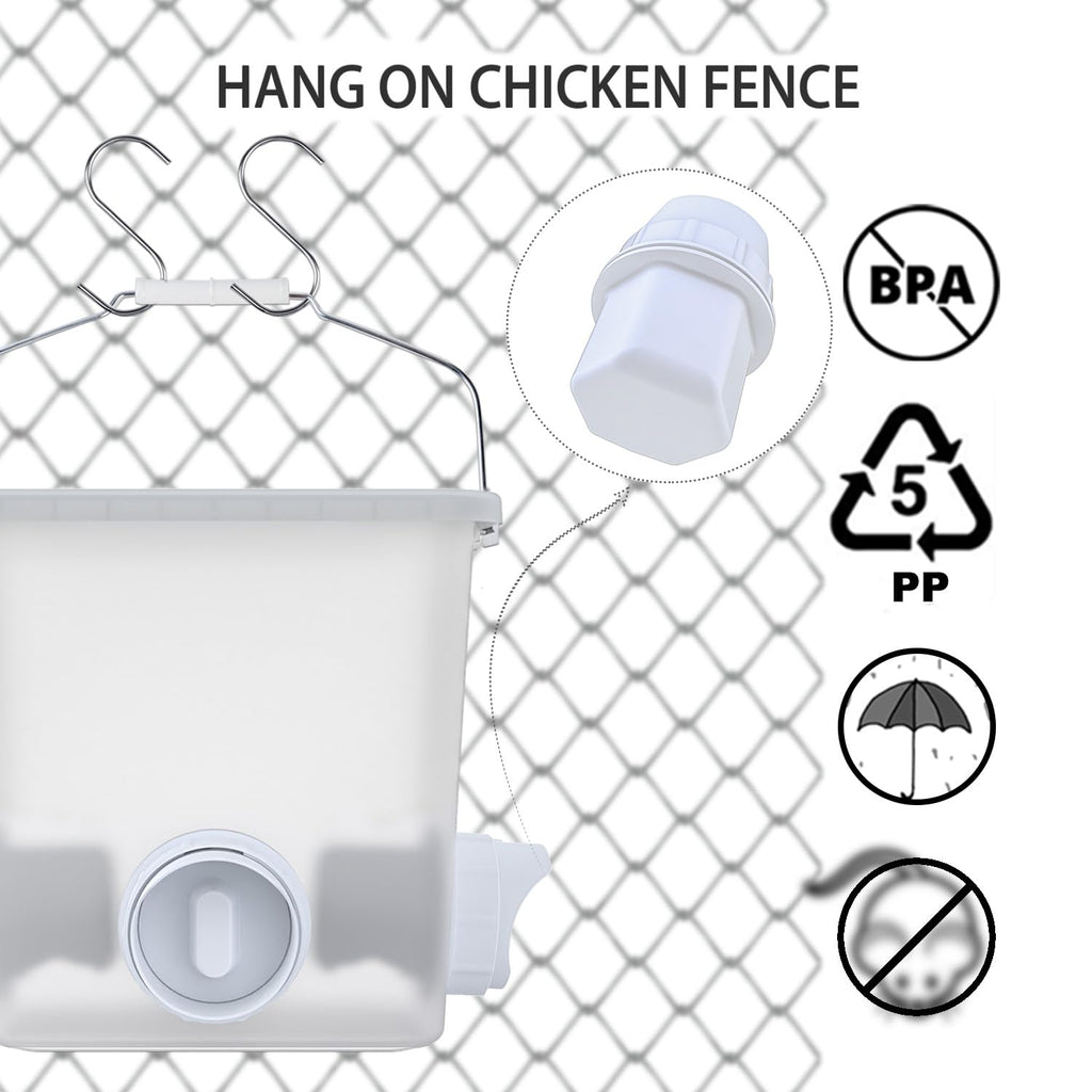 Automatic Chicken Feeder & Waterer Set H89425