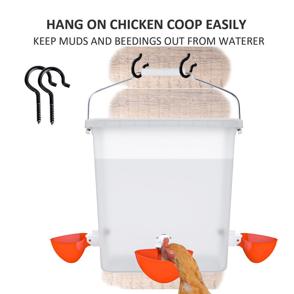 Automatic Chicken Feeder & Waterer Set H89425
