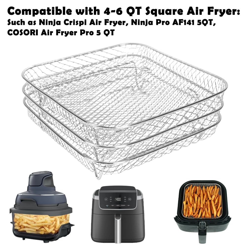 7 inch Square Air Fryer Rack M104
