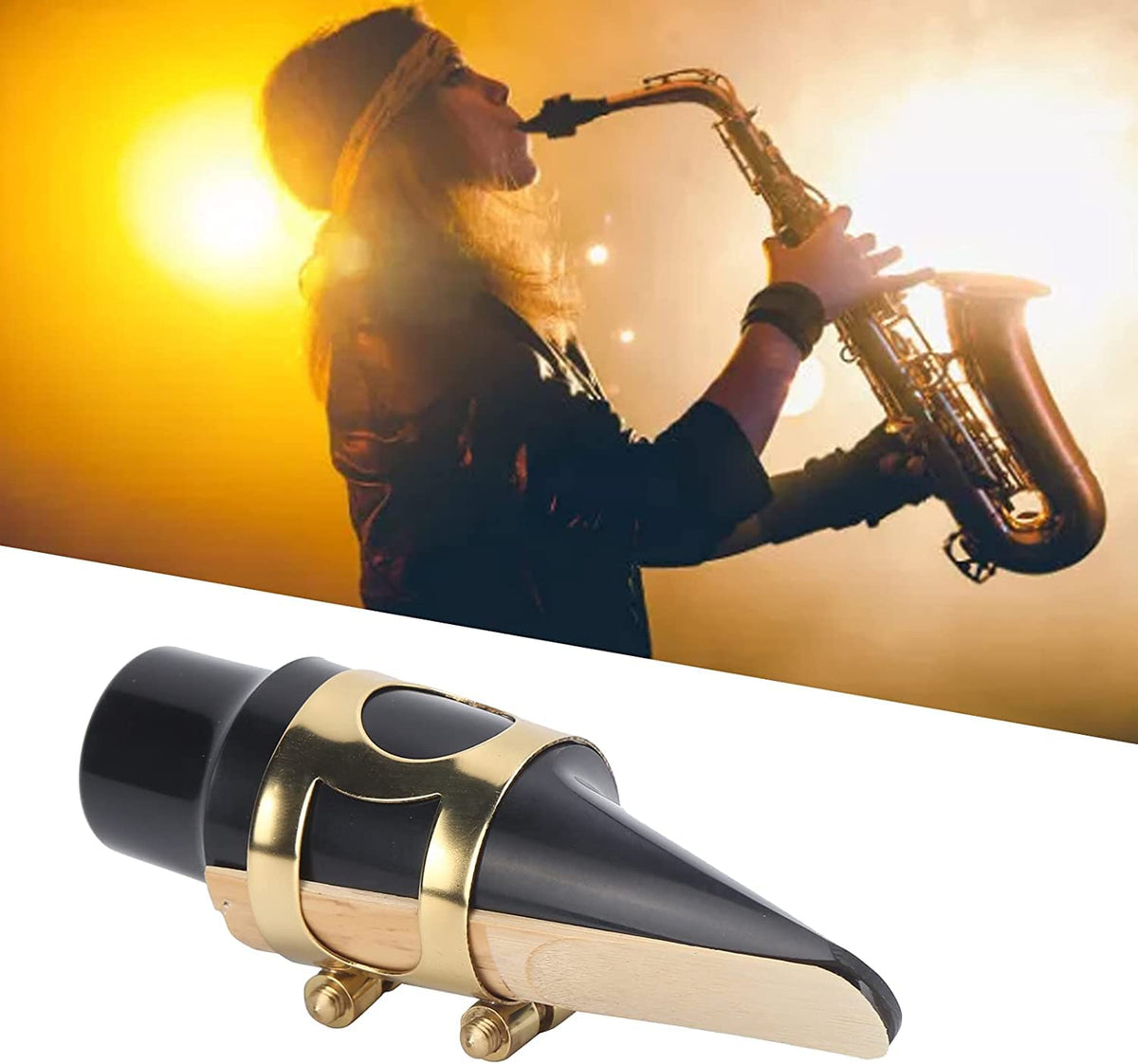 Alto Sax Mouthpiece Kit with Ligature Cap 2.5 Reed U755108