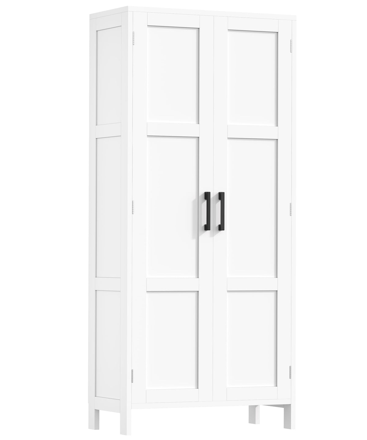 51.2"H Tall White 2 Doors Bathroom Cabinet K779