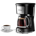 12 Cup Programmable Drip Coffee Maker with Glass Carafe and Reusable Filter T680