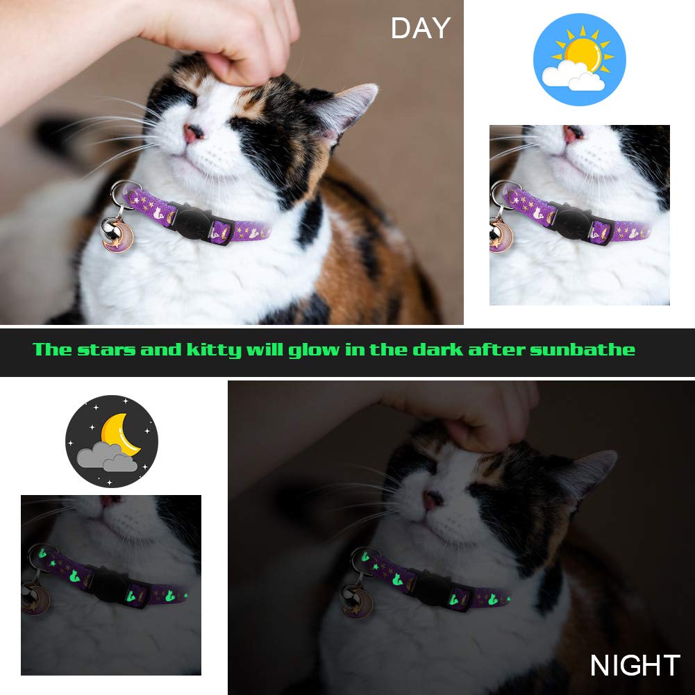 Breakaway Cat Collar with Bells 4PCS H5755