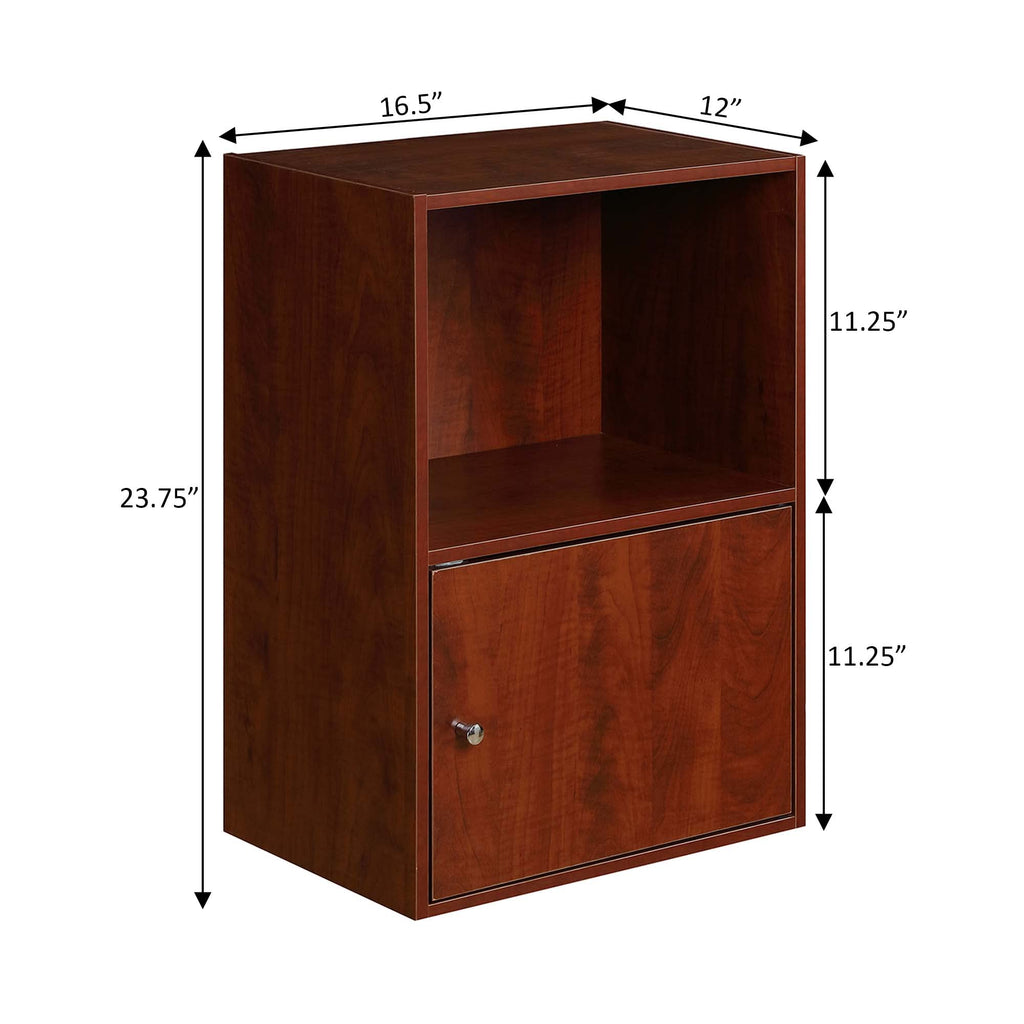 Cherry 1-Door Storage Cabinet C697