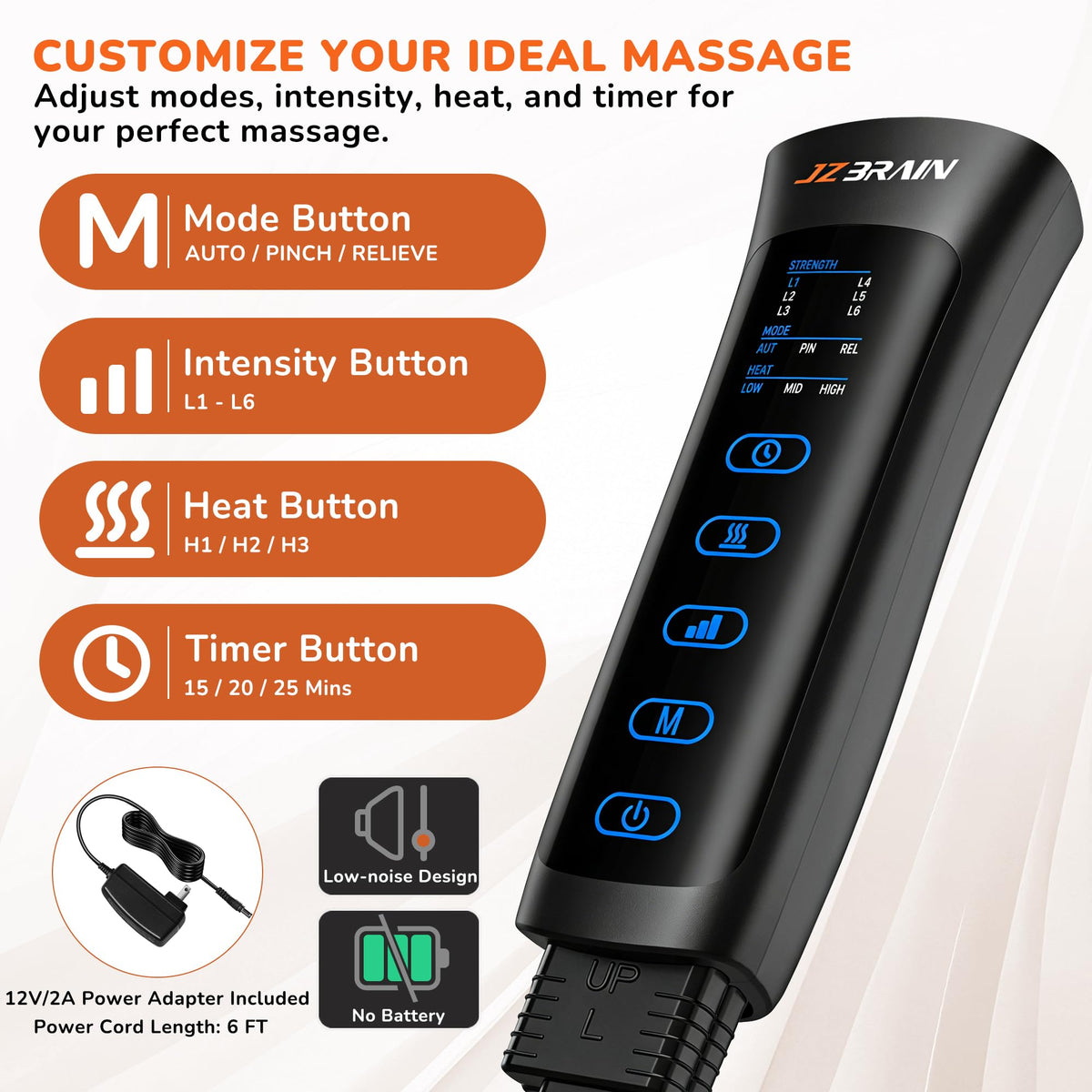 Air Compression Leg Massager with Heat K38113
