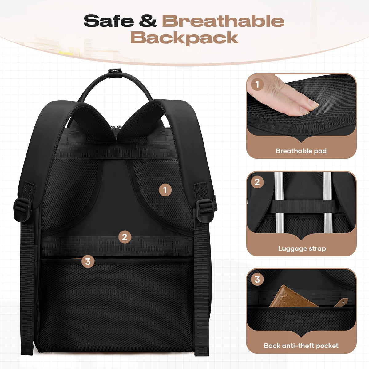 15.6-17.3" Laptop Backpack with Lunch Box K507608