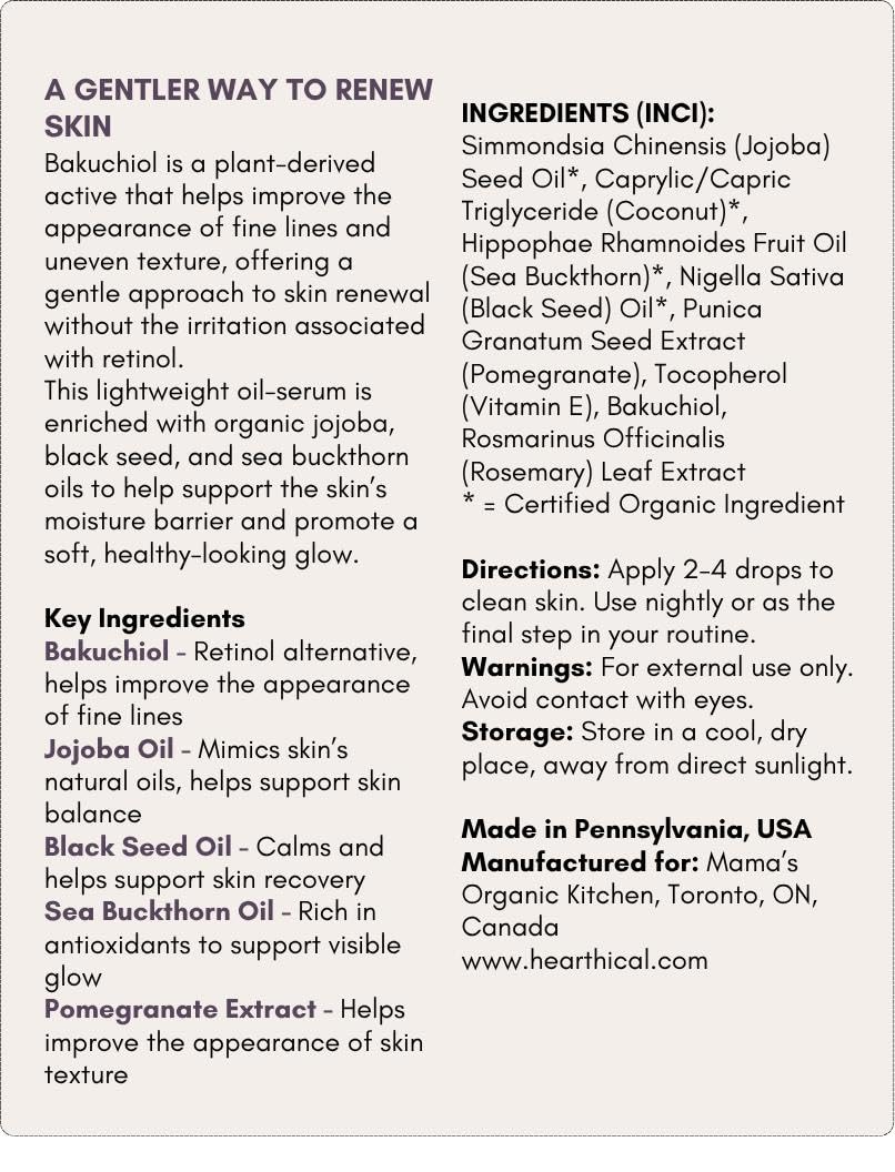 Organic Bakuchiol Serum For Face With Sea Buckthorn 1oz P391288