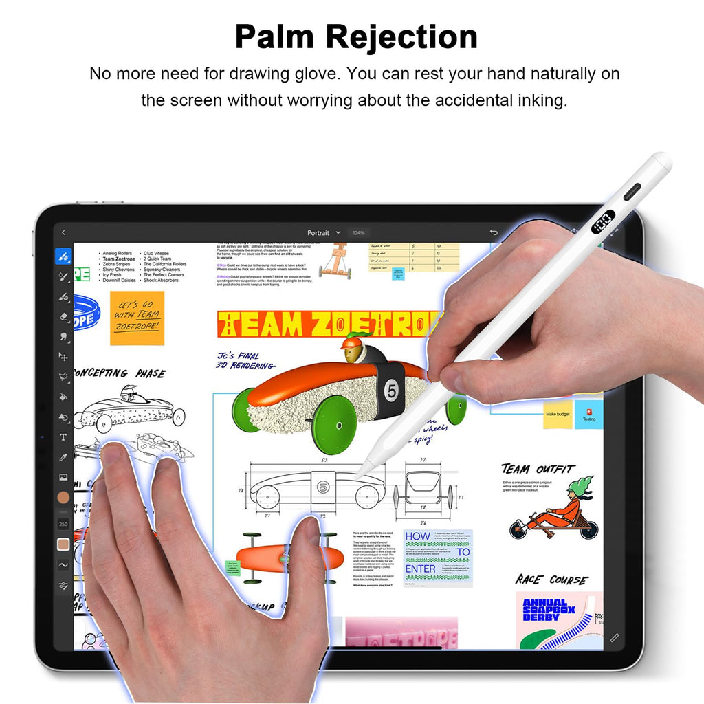 2nd Generation Stylus Pen with Palm Rejection & Tilt Sensitivity I897