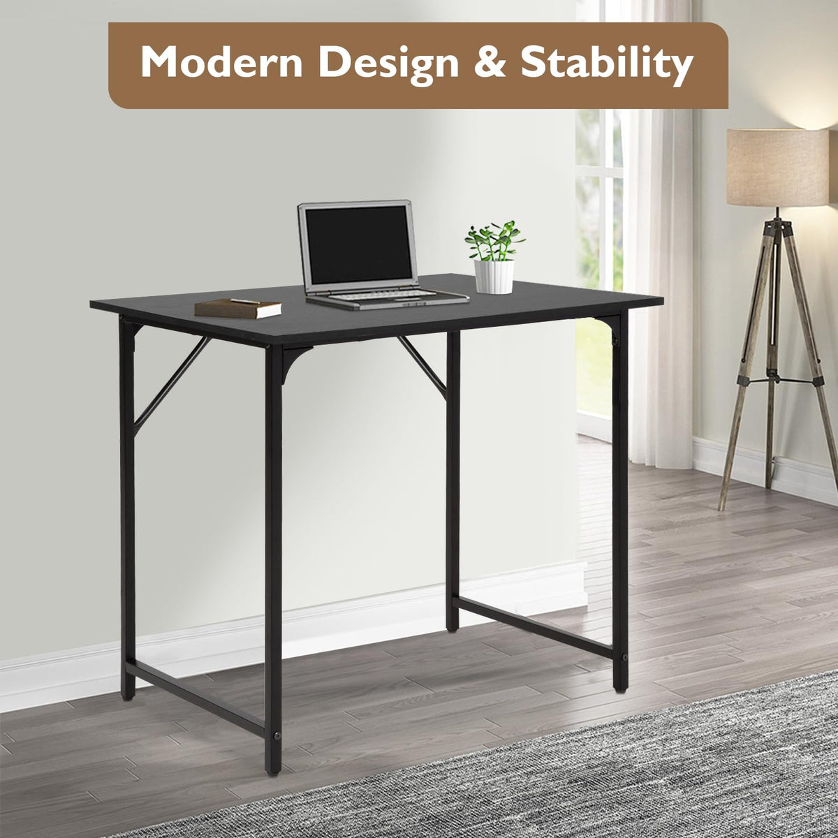 32 Inch Black Computer Desk E155