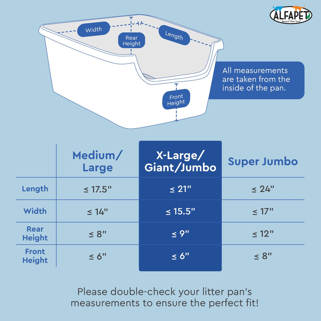 Jumbo 15 Count Pack of 5 Cat Litter Box Liners B90360