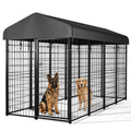 8'x6'x4' Outdoor Dog Kennel with Roof I205