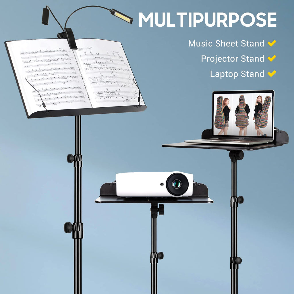 6 IN 1 Sheet Music Stand with Carrying Bag Metal Portable F3133